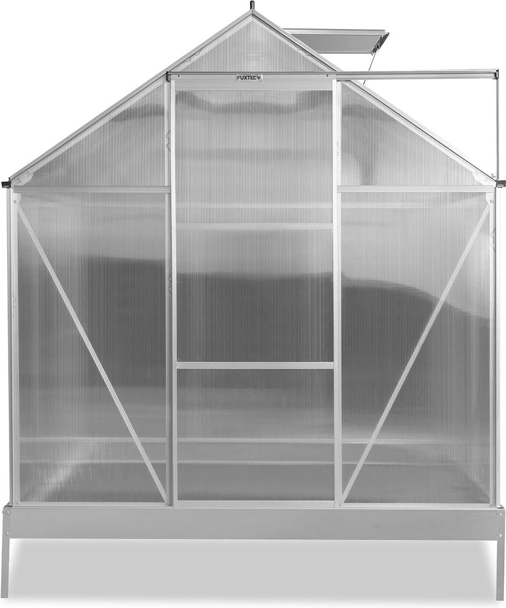 FUXTEC Tuinkas 3,6m² - Broeikas - Kweekkas - Hobbykas - Aluminium/holle Kamerplaat - FX-GWH136 - Afbeelding 3
