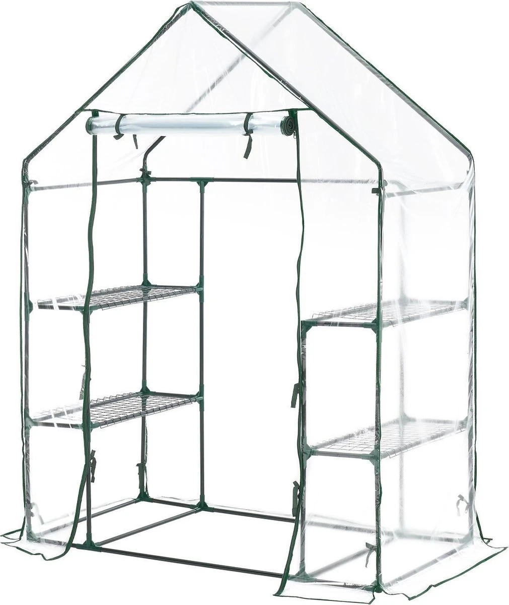 Broeikas / Tuinkas - 147 X 195 X 73 Cm - PVC Folie - Afbeelding 9