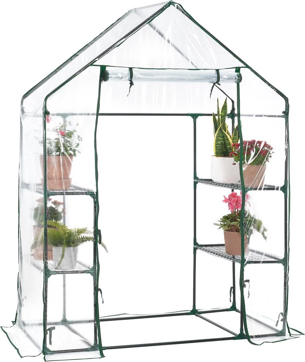 Broeikas / Tuinkas - 147 X 195 X 73 Cm - PVC Folie - Afbeelding 3