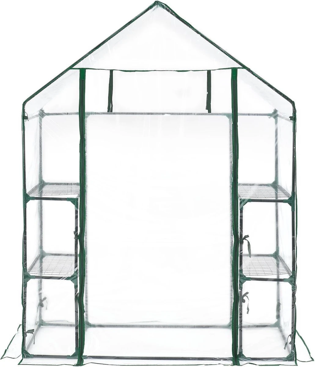 Broeikas / Tuinkas - 147 X 195 X 73 Cm - PVC Folie - Afbeelding 11