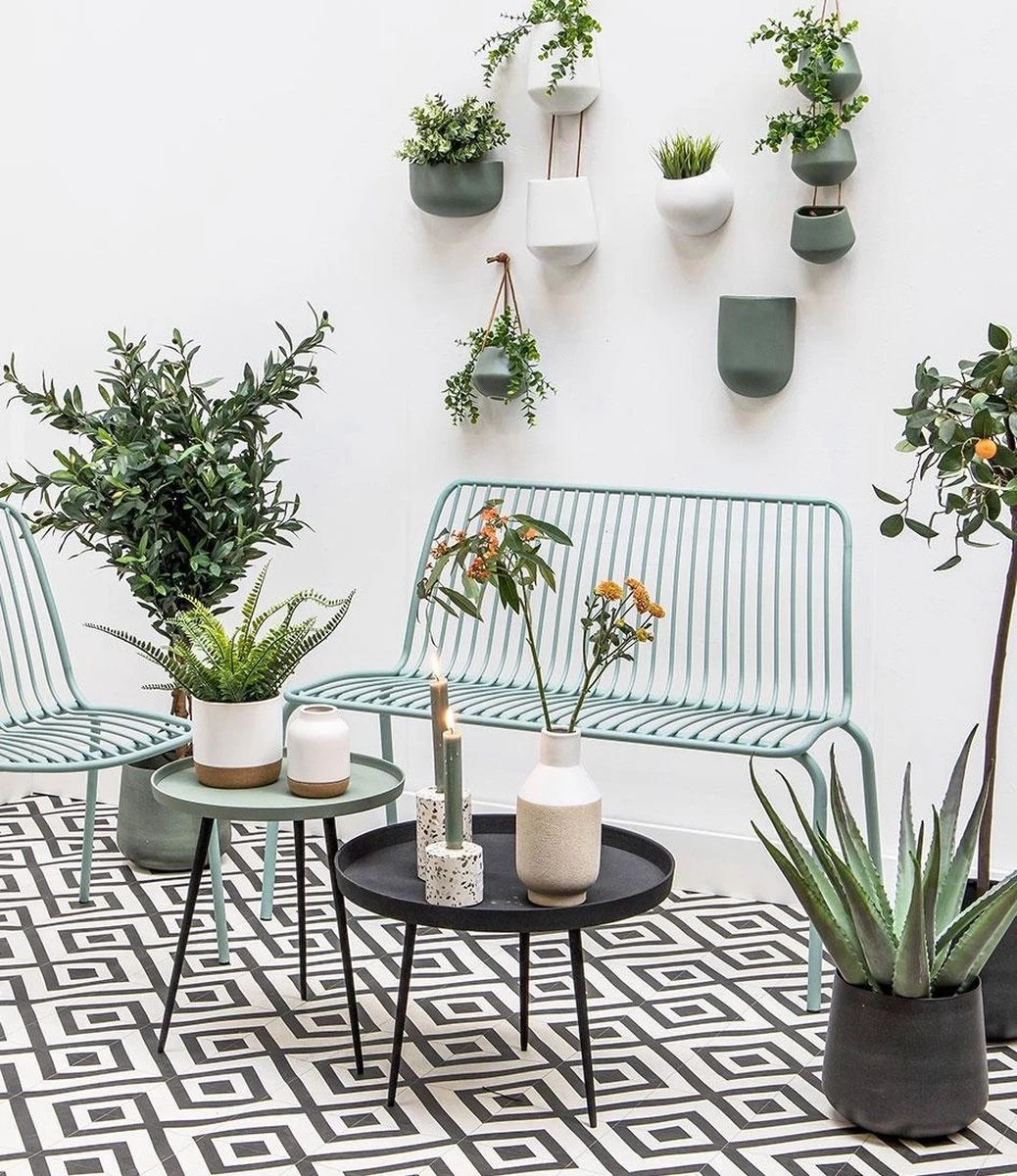 Pt Wand Bloempot Oval Wide - Green - Afbeelding 2