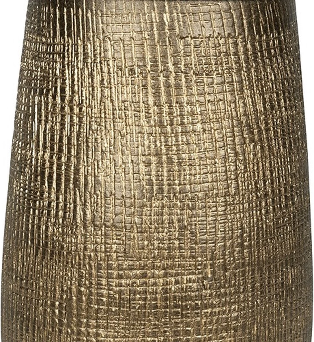 Merkloos Hoge Pot Ryan Shiny Gold 18x30 Cm Ronde Gouden Bloempot Voor Binnen - Afbeelding 2
