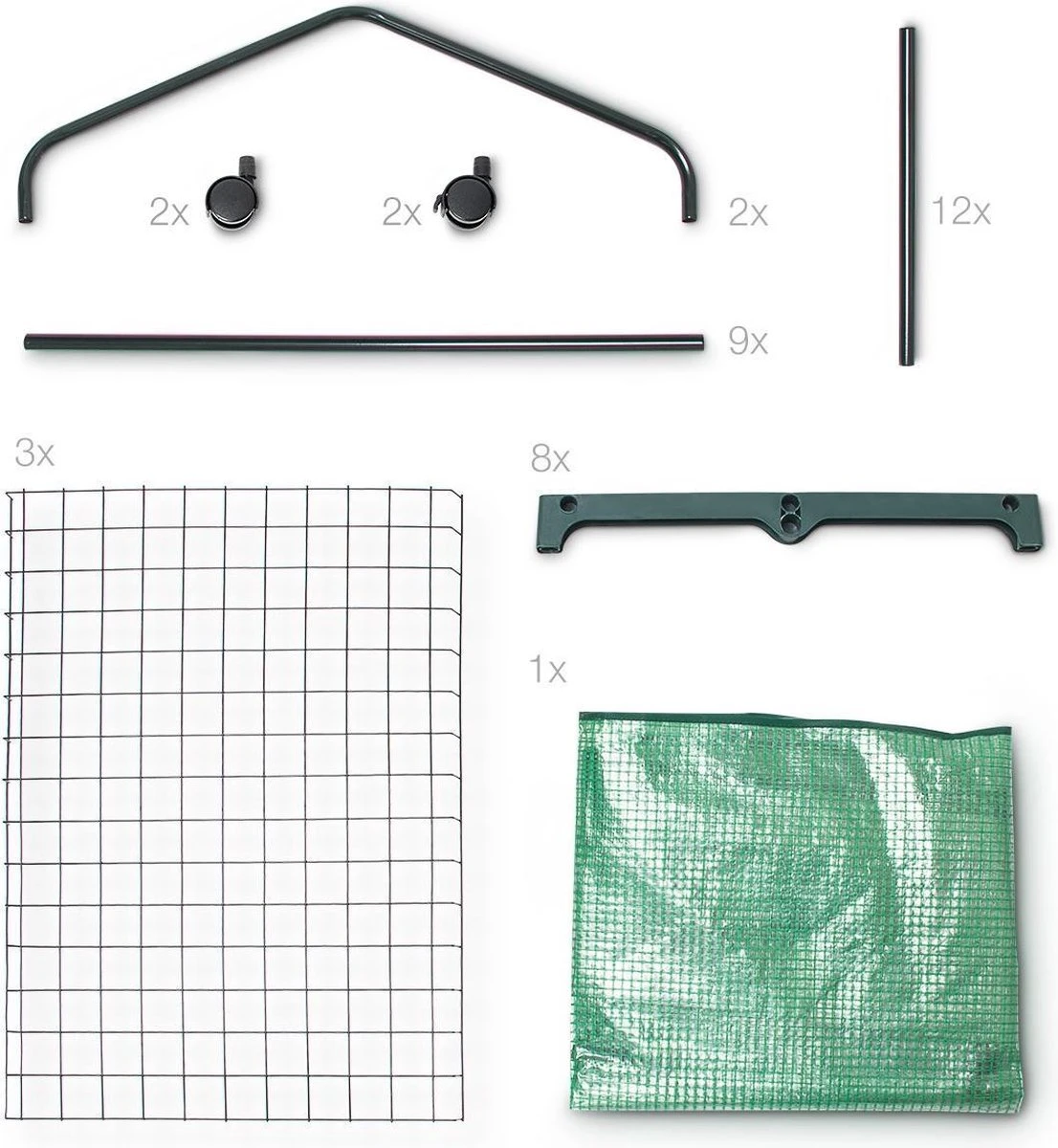 Relaxdays Kas Met Wielen - Tuinkas 3 Etages - Broeikas Kweekkas Tuin / Balkon 130 Cm Hoog - PE - Afbeelding 10
