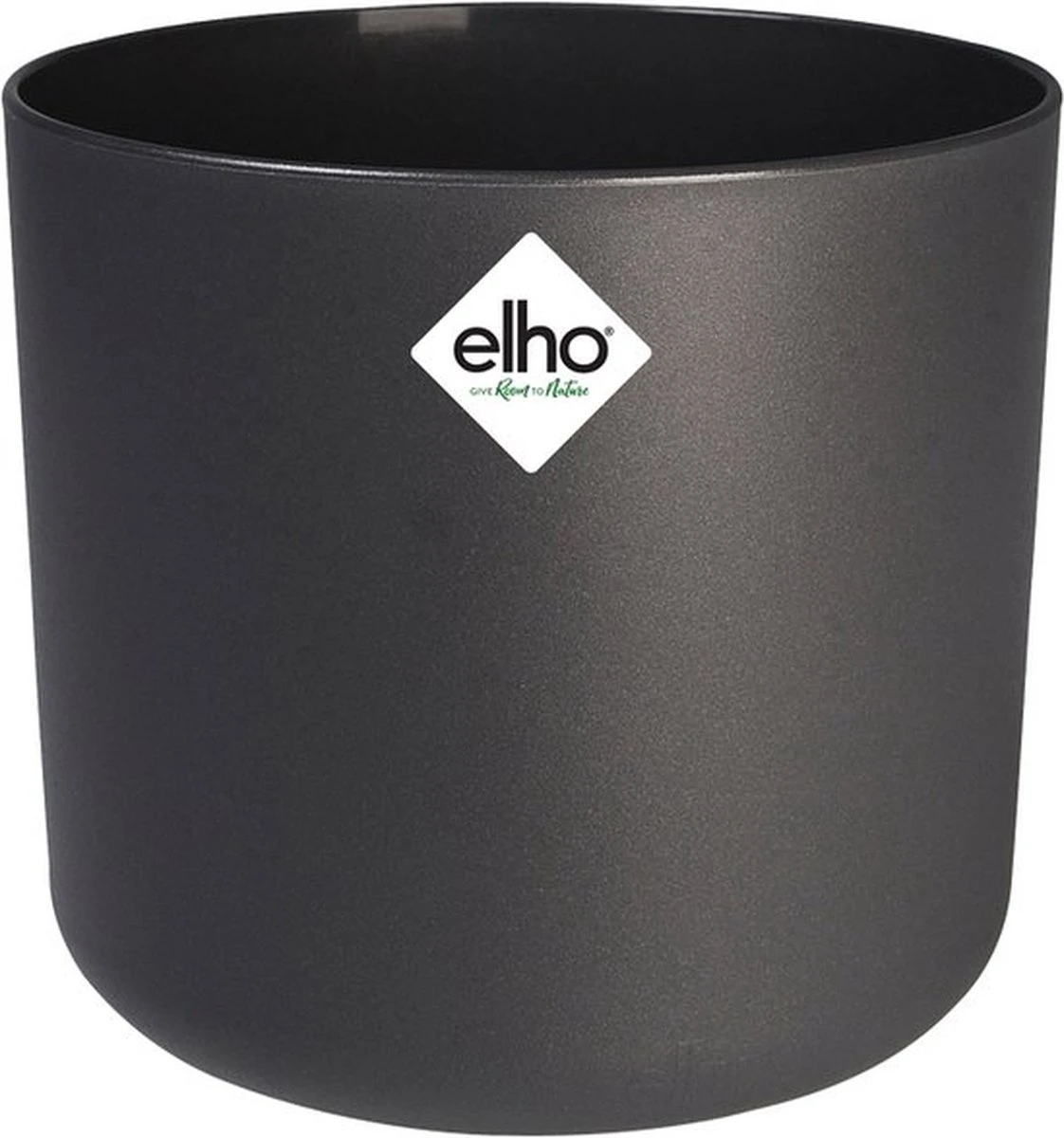 Elho B.for Soft Rond 30 - Bloempot Voor Binnen - Ø 29.5 X H 27.6 Cm - Antraciet - Afbeelding 3