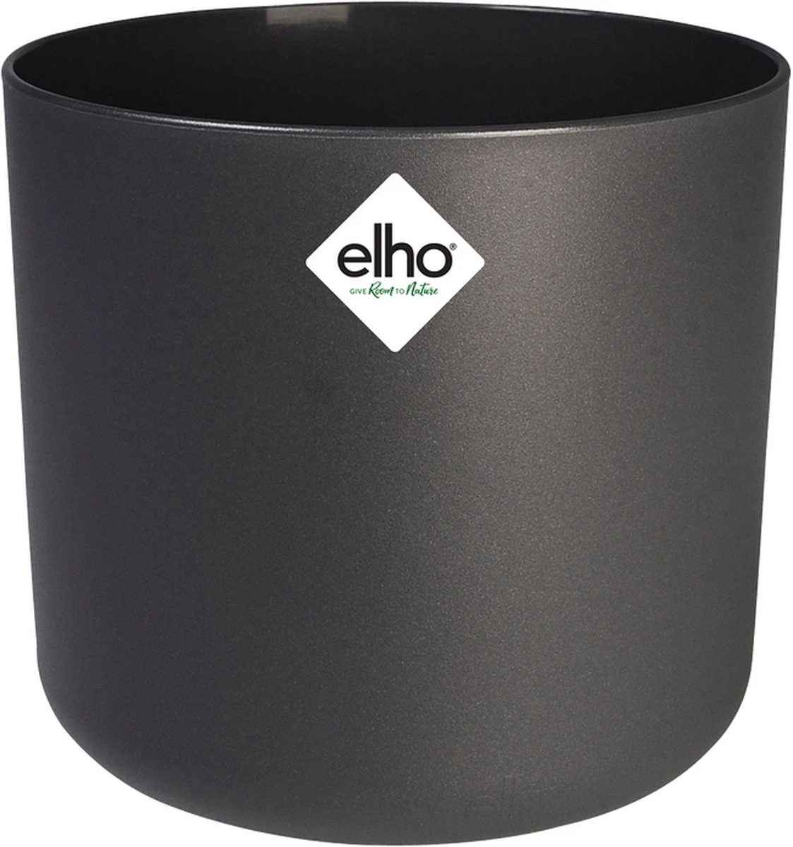 Elho B.for Soft Rond 35 - Bloempot Voor Binnen - Ø 34.5 X H 32.3 Cm - Antraciet - Afbeelding 2
