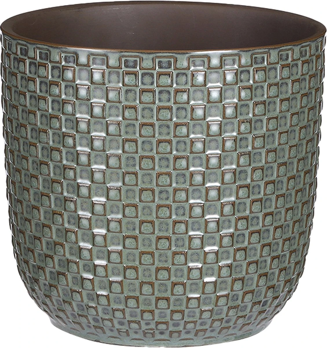 Mica Decorations Daan Bloempot - H17,5 X Ø19 Cm - Groen - Afbeelding 7