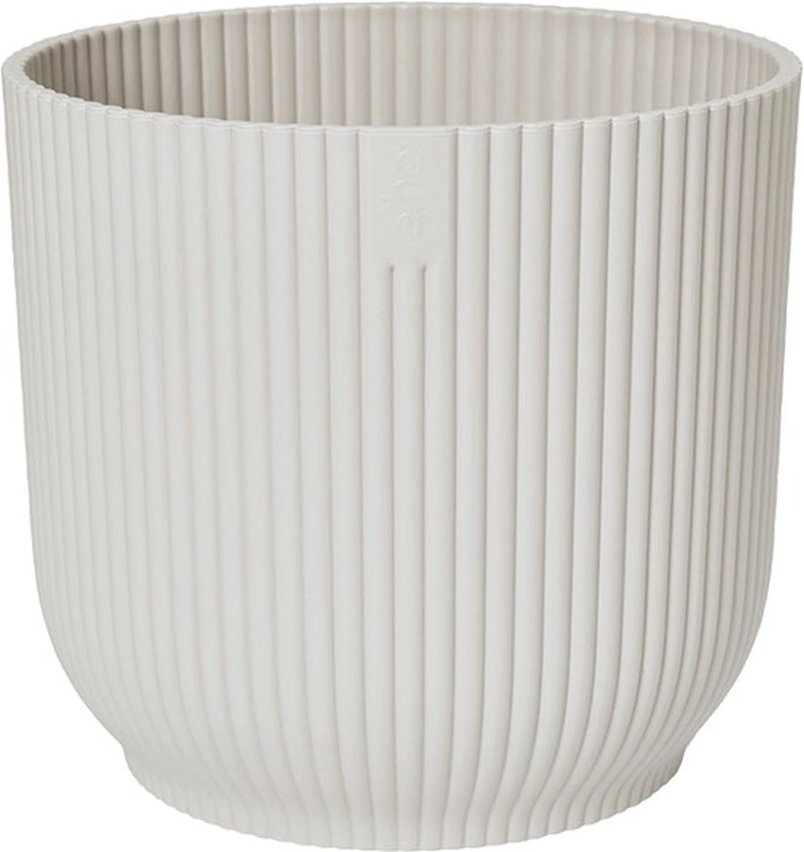 Elho Vibes Fold Rond 30 - Bloempot Voor Binnen - Ø 29.5 X H 27.2 Cm - Zijdewit - Afbeelding 5