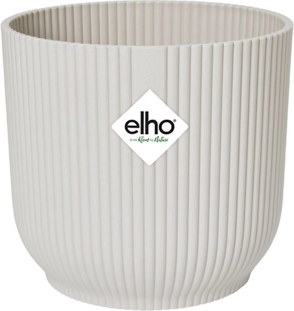 Elho Vibes Fold Rond 30 - Bloempot Voor Binnen - Ø 29.5 X H 27.2 Cm - Zijdewit - Afbeelding 8