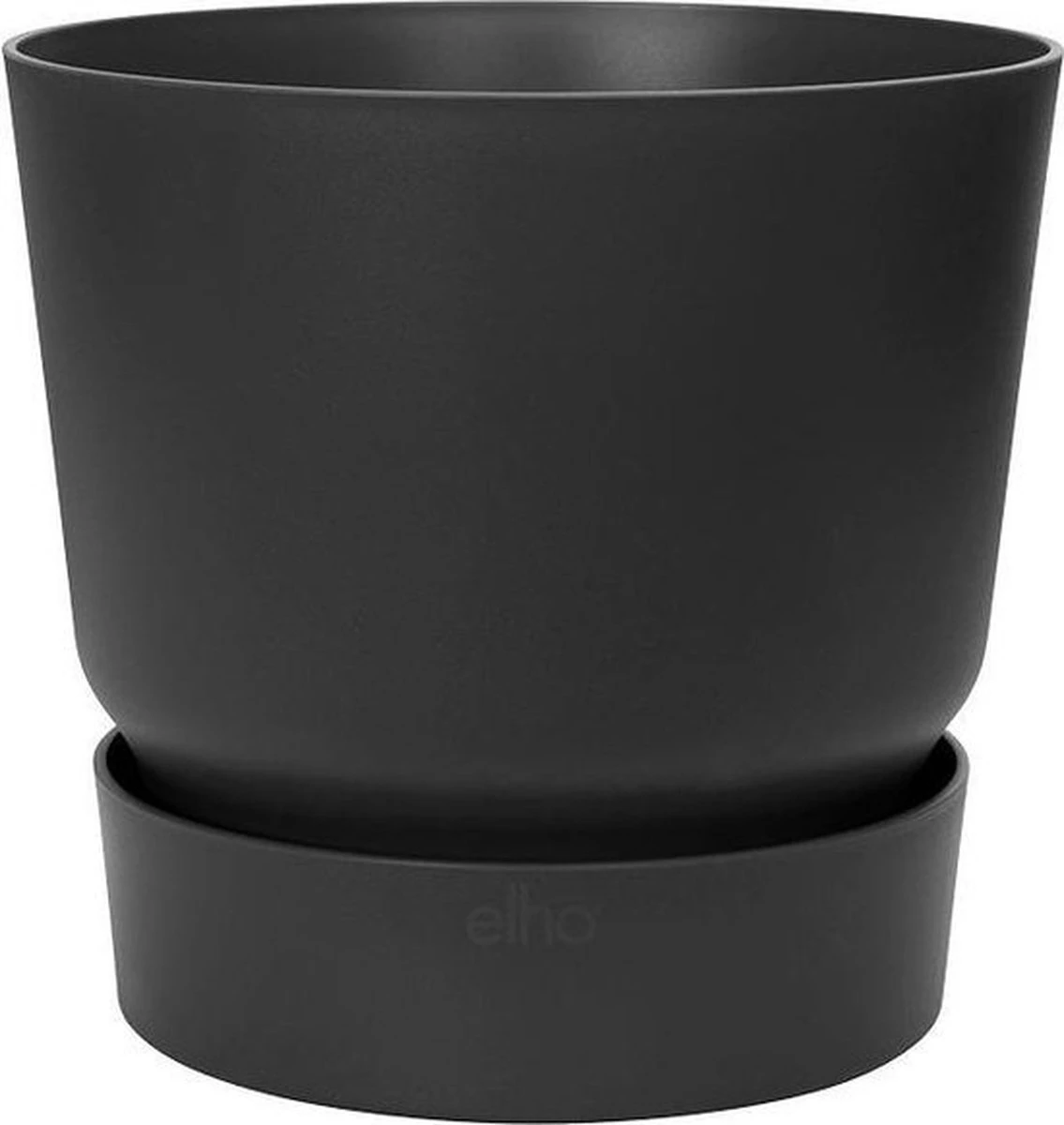 Elho Greenville Rond 40 - Grote Bloempot Voor Buiten - Gemaakt Van Gereycled Plastic - Ø 39.0 X H 36.8 Cm - Living Black - Afbeelding 8