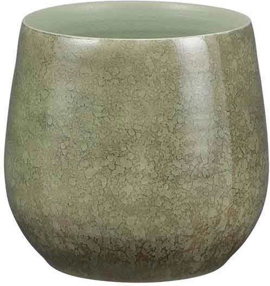 Mica Decorations Oliver Bloempot - H22 X Ø24 Cm - Terracotta - Groen - Afbeelding 6