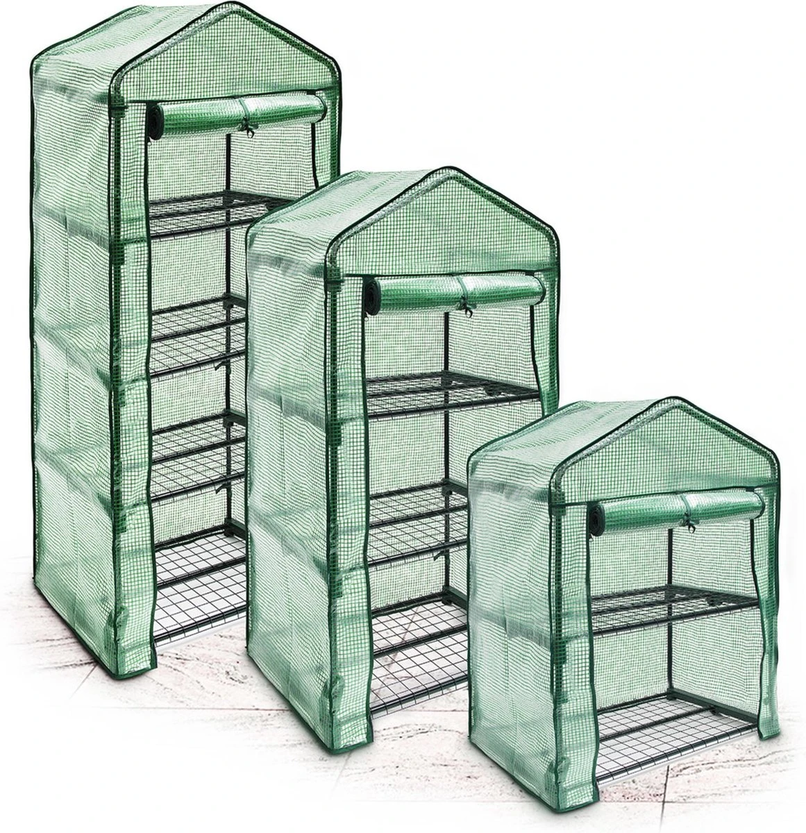 Relaxdays Kas Met Folie Voor In De Tuin Of Op Het Balkon - Tuinkas - Broeikas - Kweekkas - 4 - Afbeelding 2