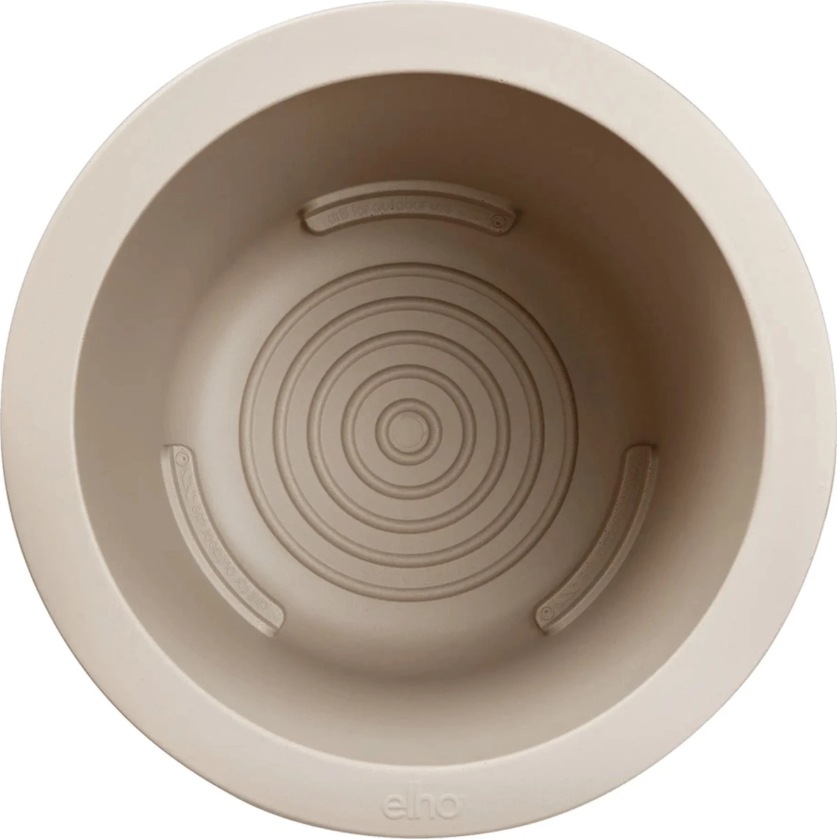 Elho Pure Coupe 35 - Bloempot Voor Binnen & Buiten - Ø 34.9 X H 49.0 Cm - Beige/Balanced Beige - Afbeelding 15