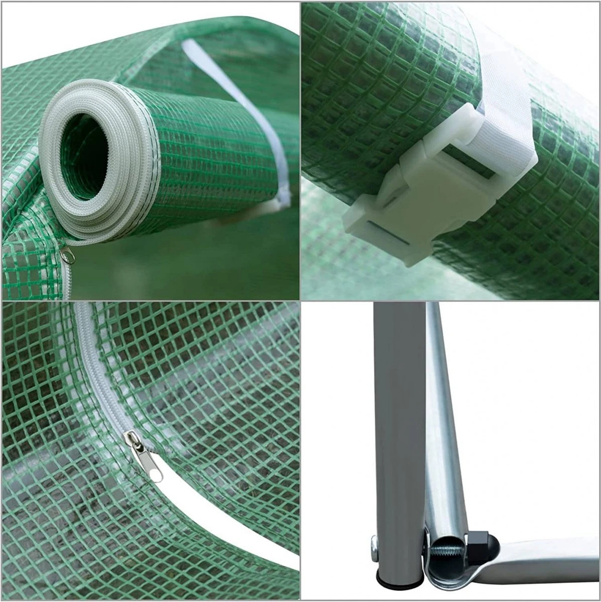 Kas 300x200x190 Cm, Foliekas Wintervast, Tomatenhuis Met Deur 6 Ramen - Afbeelding 6