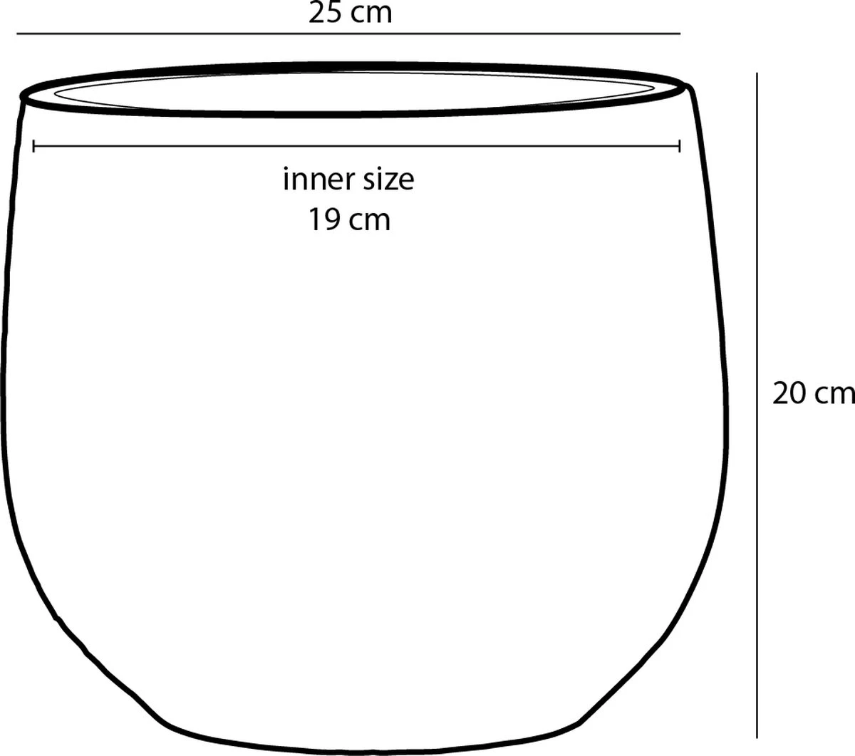 Mica Decorations Gabriel Bloempot - H20 X Ø25 Cm - Keramiek - Blauw - Afbeelding 8