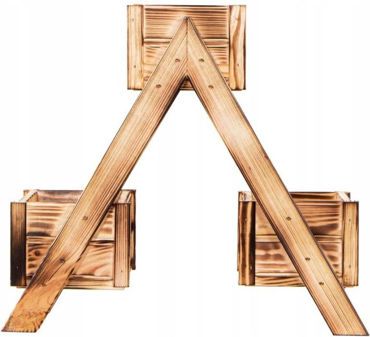 Merkloos Springos Bloembak | Bloembakken Voor Buiten | Plantenladder | 47 X 22 X 42 CM - Afbeelding 7