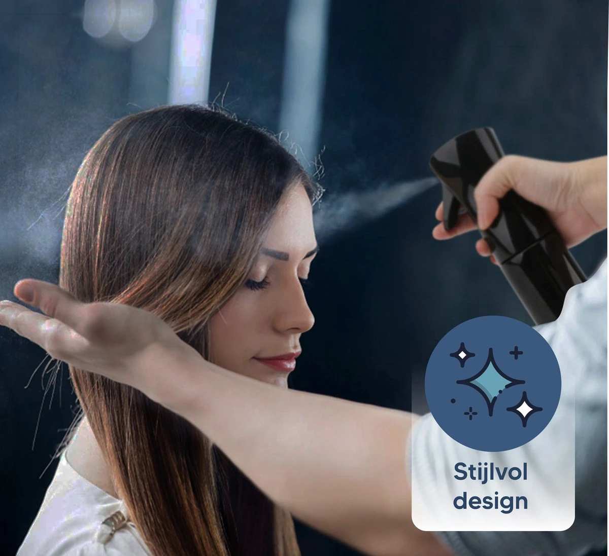 Johannes & Co Waterspuit Zwart - Waterverstuiver Mist Verstuiver Haar - Afbeelding 2