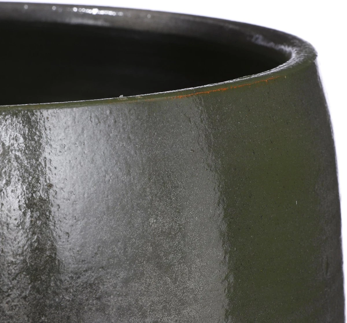 Mica Decorations Lester Bloempot - H31 X Ø33 Cm - Terracotta - Groen - Afbeelding 5