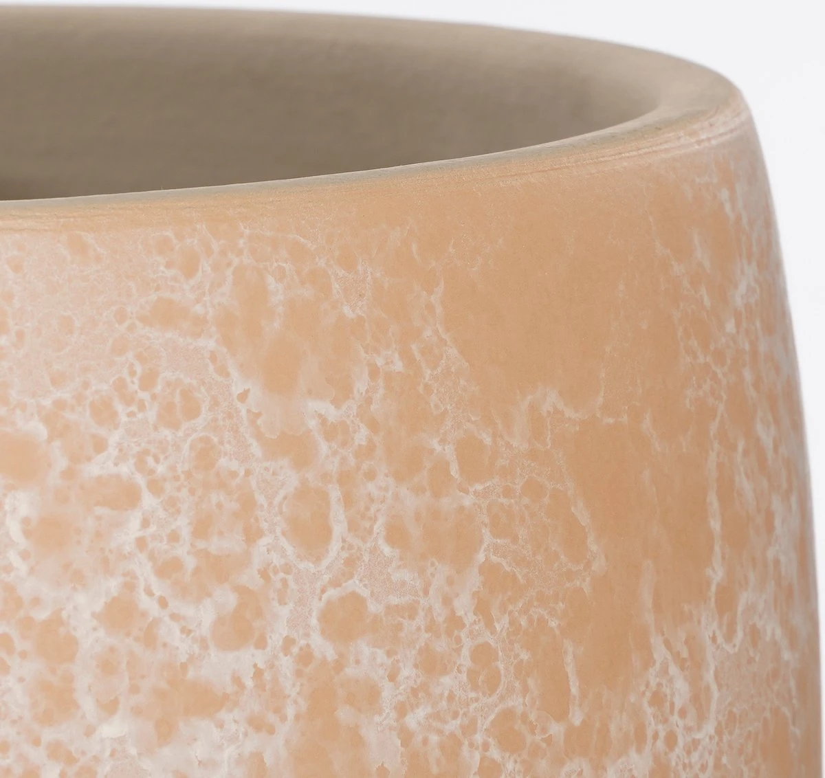 Mica Decorations Lester Bloempot - H31 X Ø33 Cm - Terracotta - Crème - Afbeelding 3