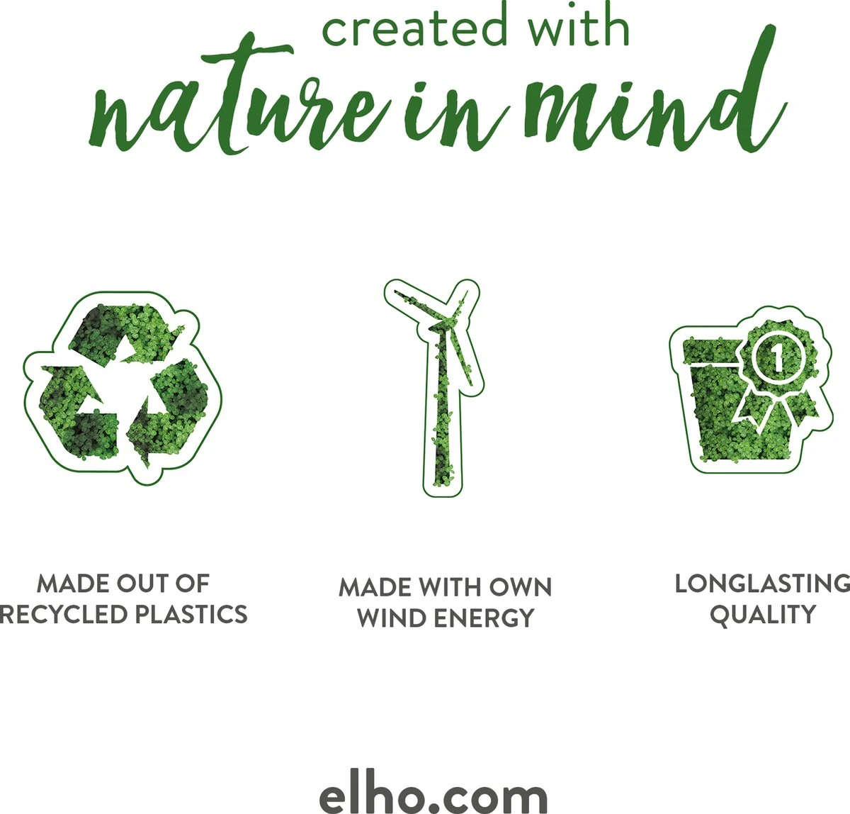 Elho The Ocean Collection Round 22cm - Bloempot Voor Binnen - 100% Gerecycled Materiaal - Gemaakt Met Zeeafval - Ø 22.3 X H 20.4 Cm - Pacifisch Groen - Afbeelding 4