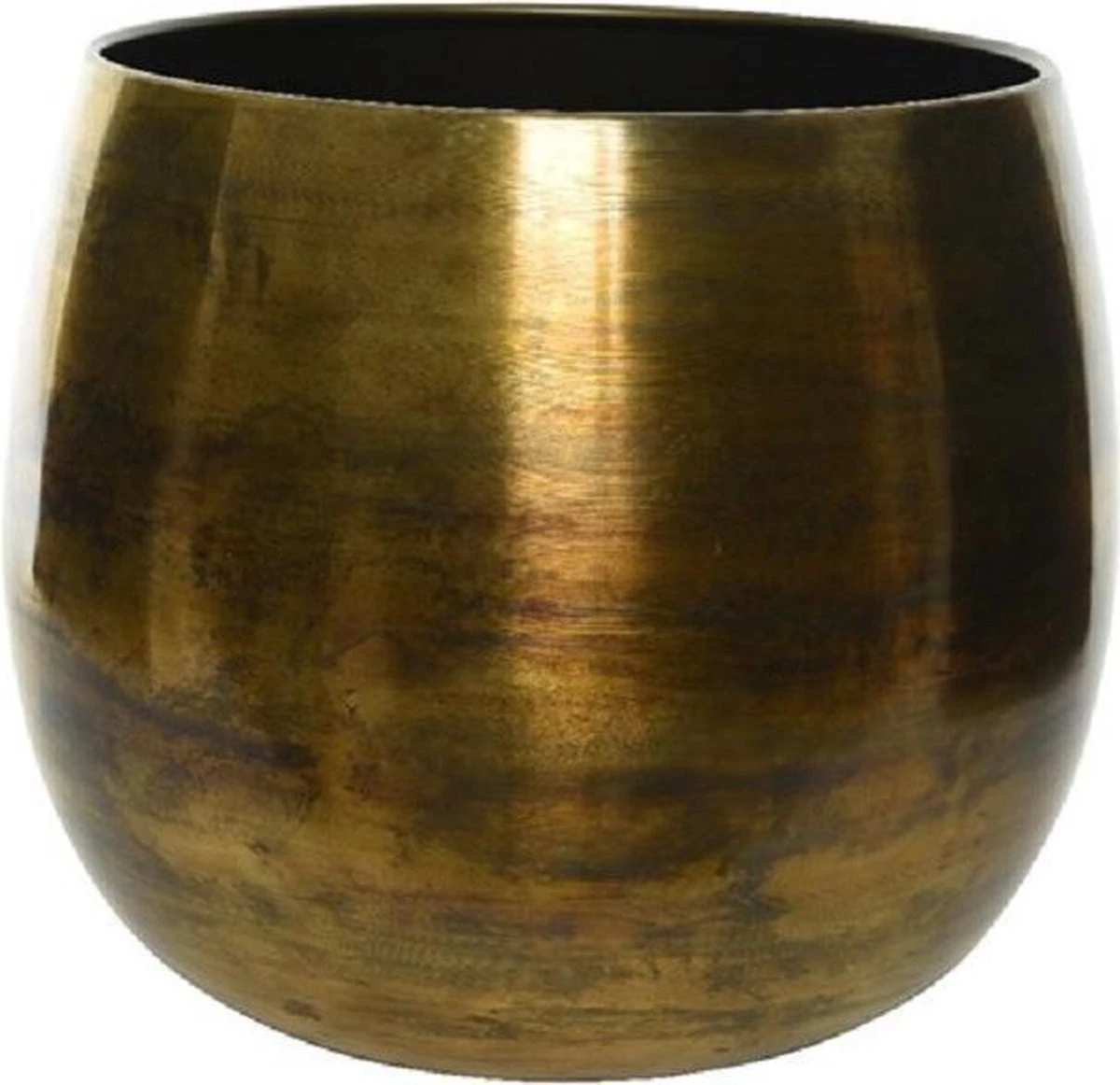Decoris Bloempot - Goud - Zink - Voor Kamerplant - D33 X H34 Cm - Plantenpotten