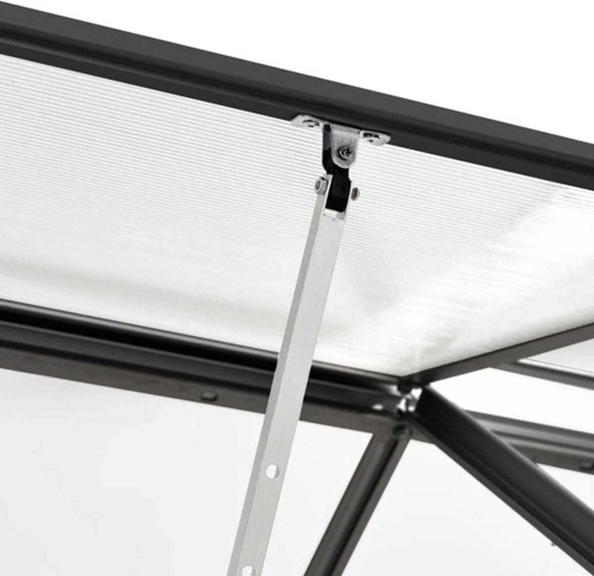 VidaXL Broeikas 3,61 M² Aluminium Antraciet - Afbeelding 6