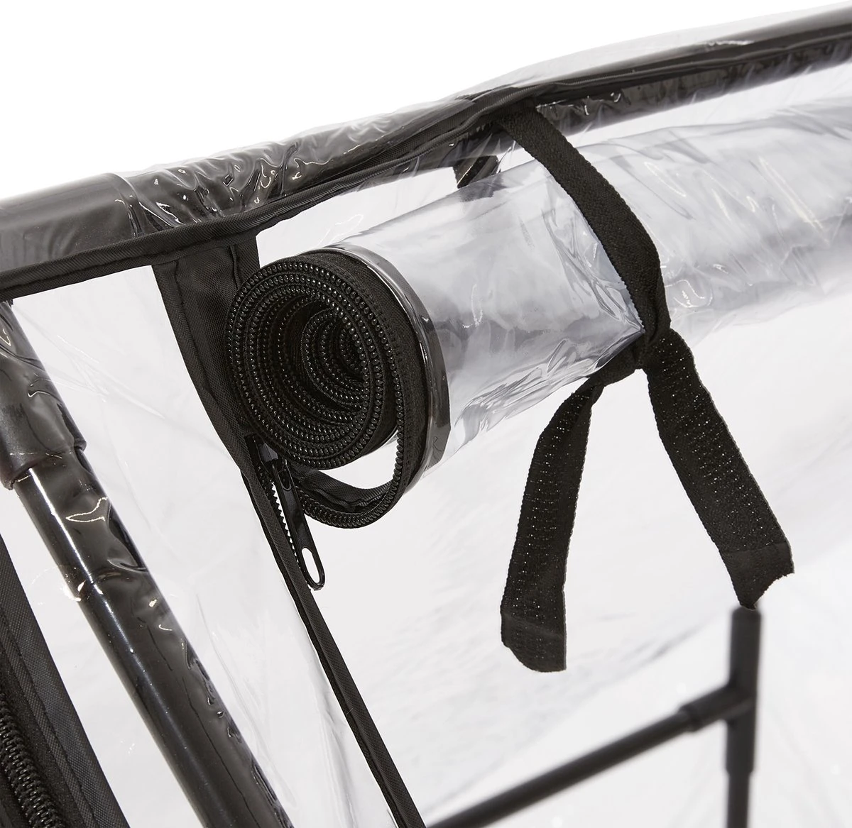 Relaxdays Kweekkas Pvc Met 2 Deuren - Lage Foliekas - Kleine Tuinkas - Plantenkas Tuin - Afbeelding 8