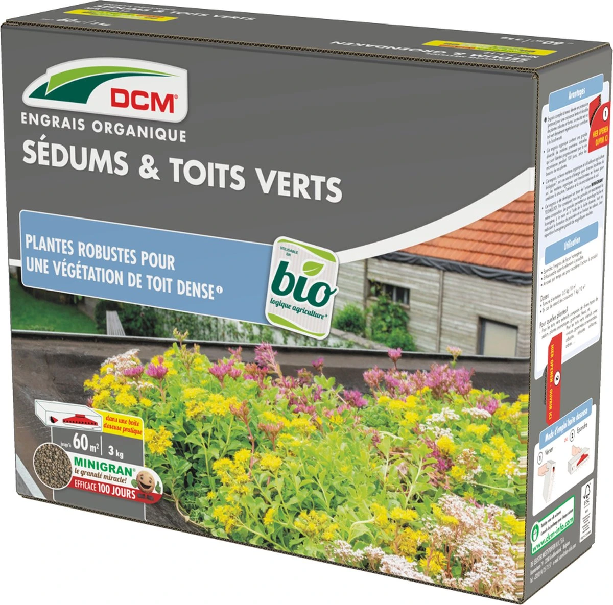 DCM Meststof Sedum & Groendaken - 3kg - Tuinplanten Voeding - Afbeelding 2