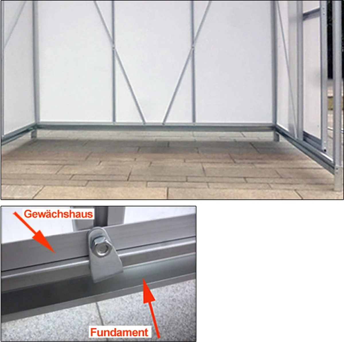 Deuba Broeikas Fundament Verzinkt – 190x122cm - Incl. Montagemateriaal - Afbeelding 5