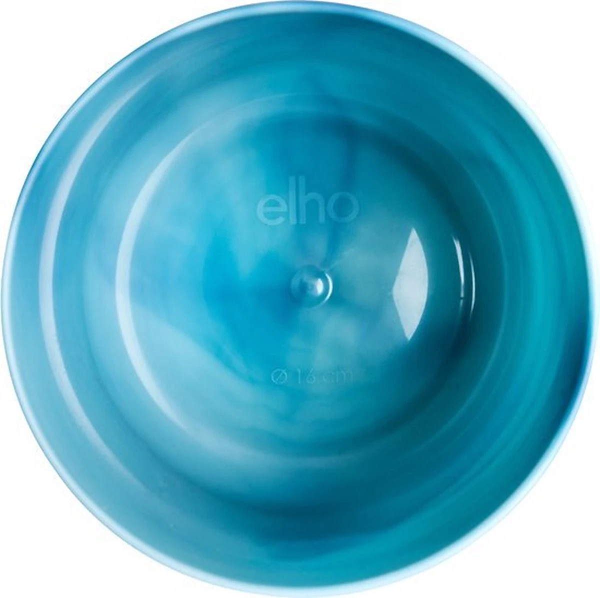 Elho The Ocean Collection Round 22cm - Bloempot Voor Binnen - 100% Gerecycled Materiaal - Gemaakt Met Zeeafval - Ø 22.3 X H 20.4 Cm - Atlantisch Blauw - Afbeelding 10