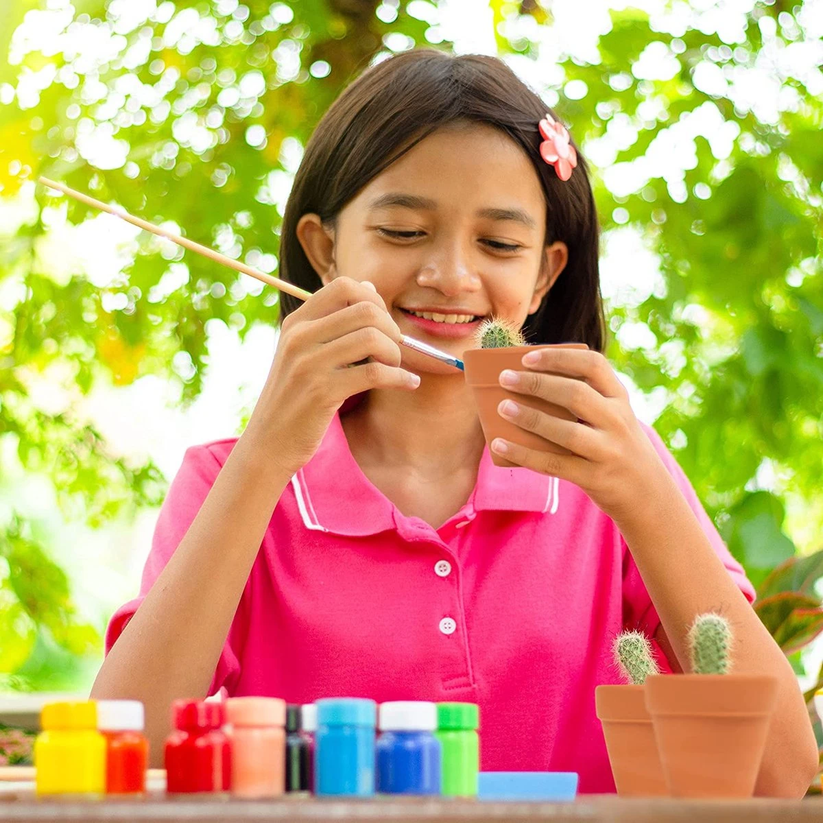 Garden Mania - 12 Mini Terracotta Keramische Klei Bloempotten Met Afvoergat, 8cm - Afbeelding 2