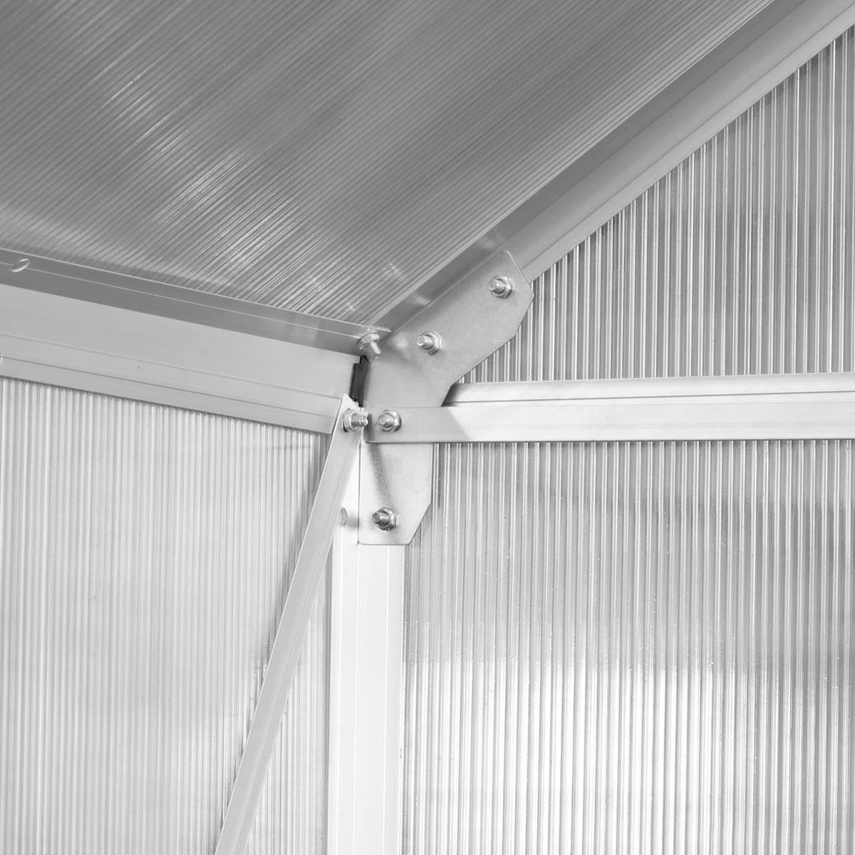 FUXTEC Tuinkas 3,6m² - Broeikas - Kweekkas - Hobbykas - Aluminium/holle Kamerplaat - FX-GWH136 - Afbeelding 2