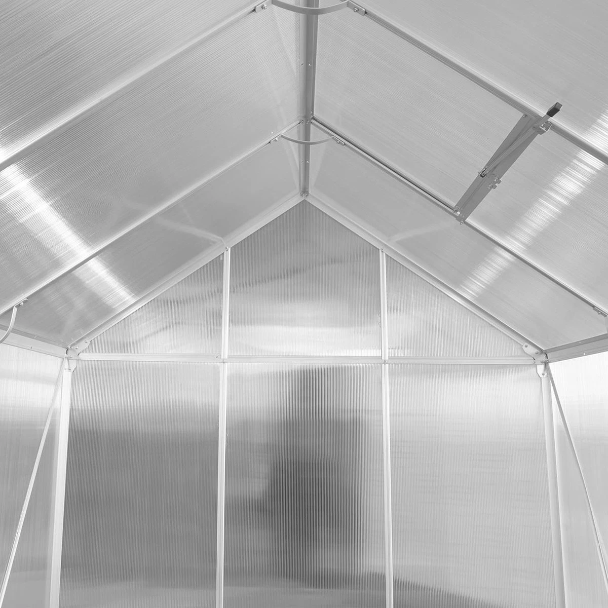 FUXTEC Tuinkas 3,6m² - Broeikas - Kweekkas - Hobbykas - Aluminium/holle Kamerplaat - FX-GWH136 - Afbeelding 4