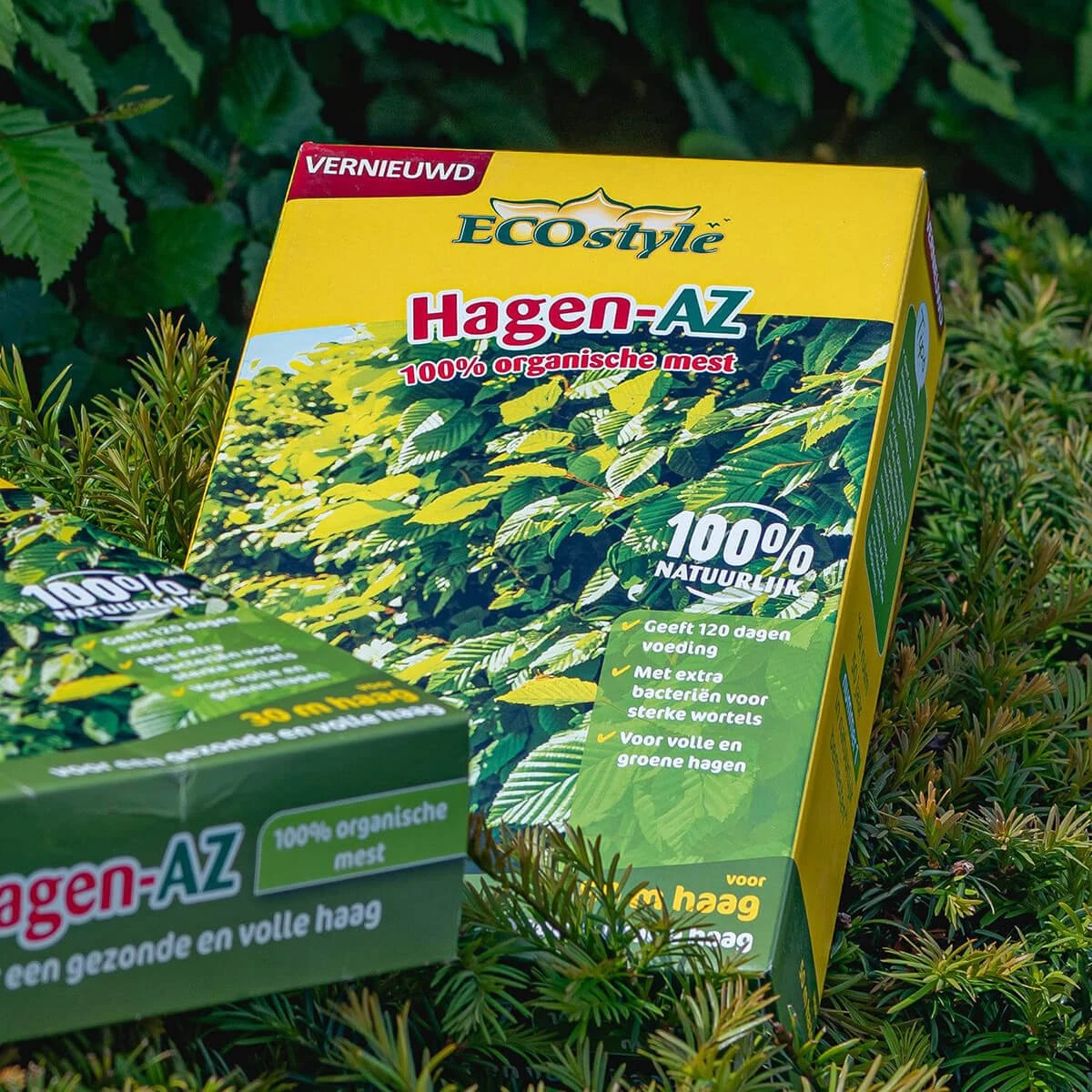 ECOstyle Hagen-AZ Organische Haag Meststof - Tuinmest Voor Diepgroen Blad - Nieuwe & Bestaande Beplanting - 30 M Haag - 1,6 KG - Afbeelding 9