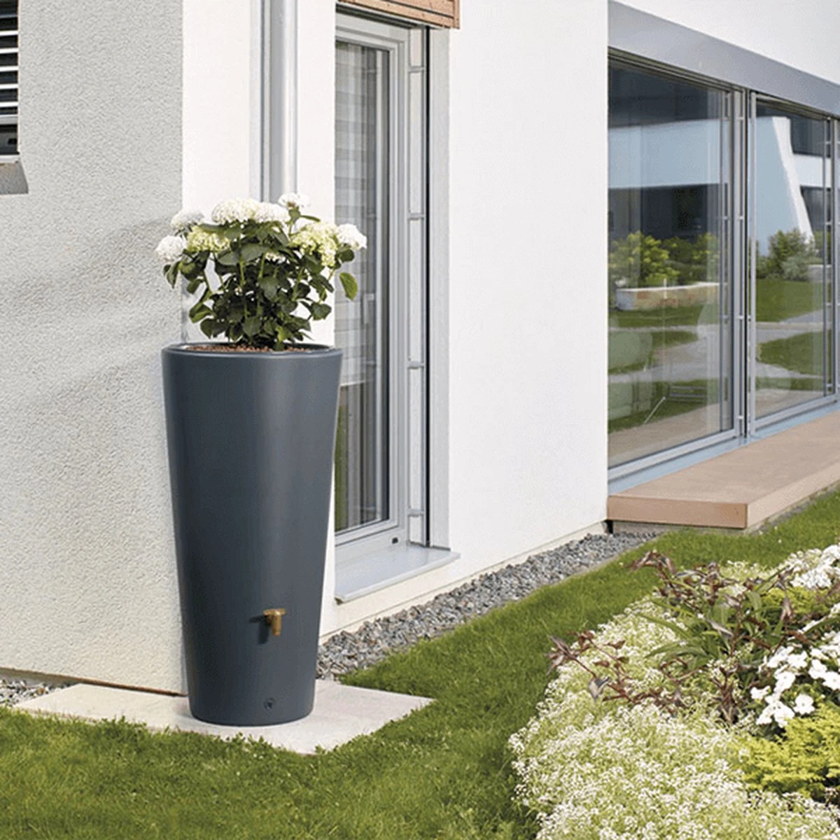 Garantia Regenton Vaso 220 Liter - 2 In 1 + Plantenbak + Vulautomaat - Afbeelding 3