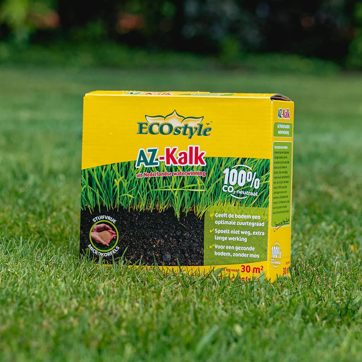 ECOstyle AZ Kalk Micro Korrel – Voor Gazon, Sier- En Moestuin - Corrigeert Zuurgraad Direct En Langdurig - Werkt Tegen Mos - CO2-Neutraal – 135 M² - 10 KG - Afbeelding 4