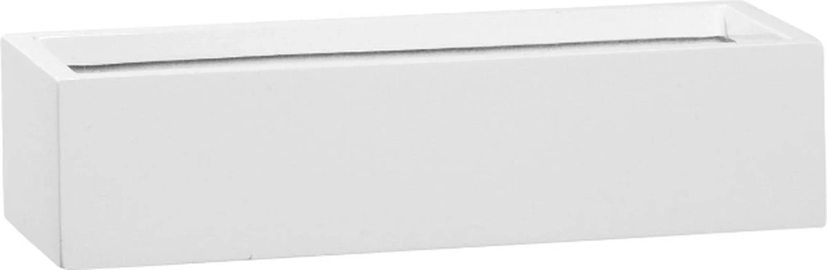 Langwerpige Witte Bloempot Van Naturn Living | Plantenbak | Bloempotten Voor Binnen En Buiten | Wit - Afbeelding 4