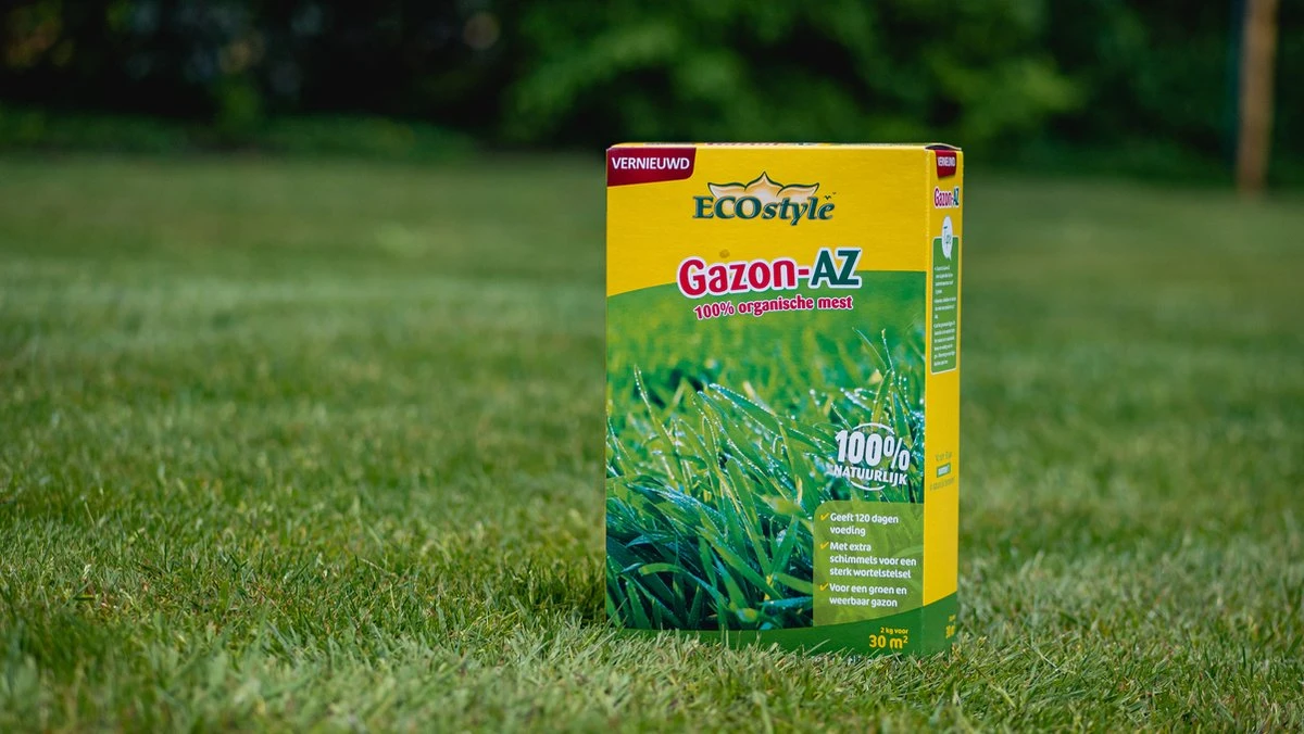 ECOstyle Gazon AZ Organische Gazonmest – Voor Diepgroen En Sterk Gazon – Geeft Tot 120 Dagen Voeding – Werkt Tegen Mos - 30 M² - 2 KG - Afbeelding 3