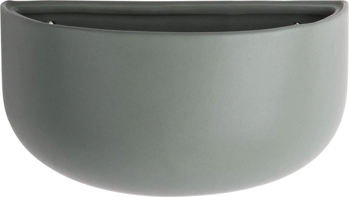 Pt Wand Bloempot Oval Wide - Green