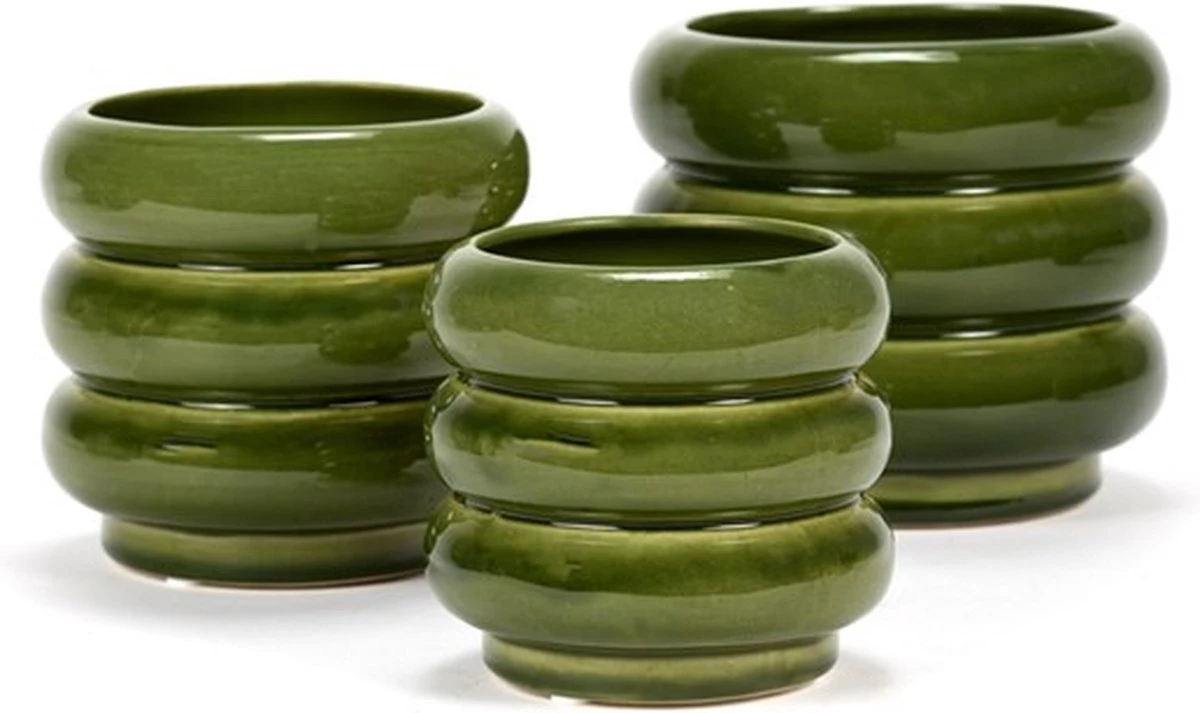 Serax Bloempot-Sierpot Groen D 14.5 Cm H 12,5 Cm - Afbeelding 3