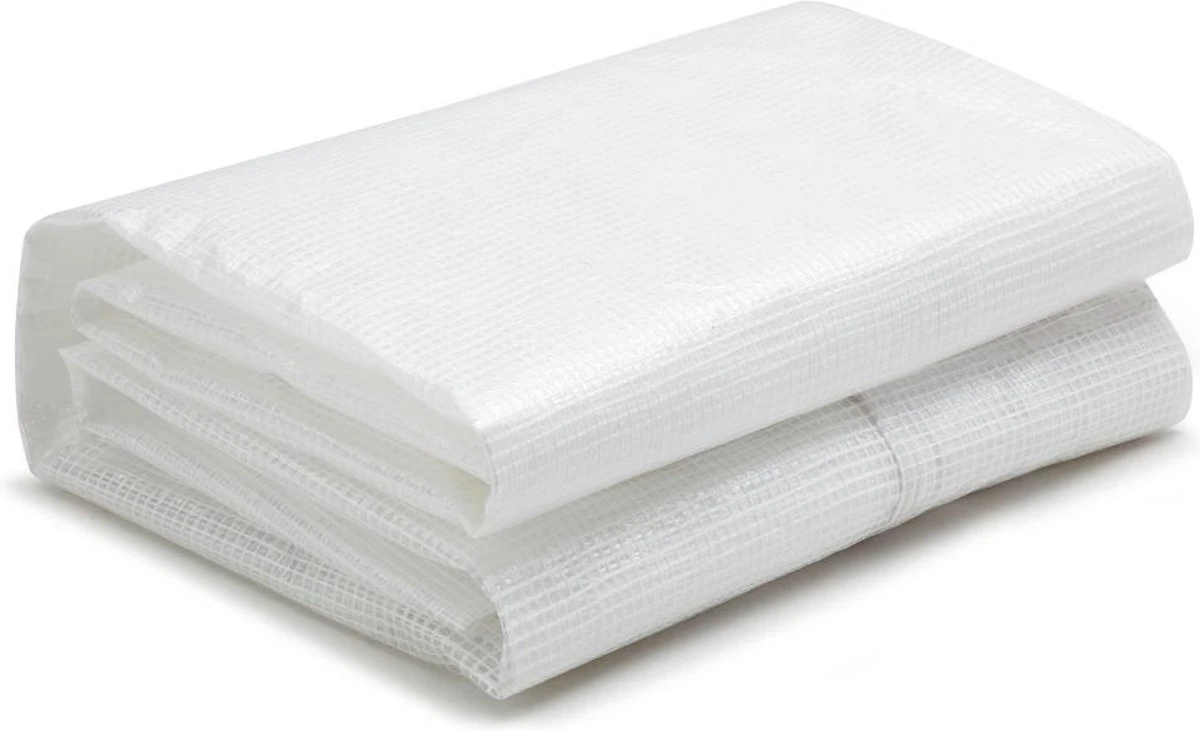 Merkloos Tunnelkas Met Structuur Van Gegalvaniseerd Staal En Deur 18 M² - L600 X B300 X H200 Cm - ALOCASIA L 300 Cm X H 200 Cm X D 600 Cm - Afbeelding 2