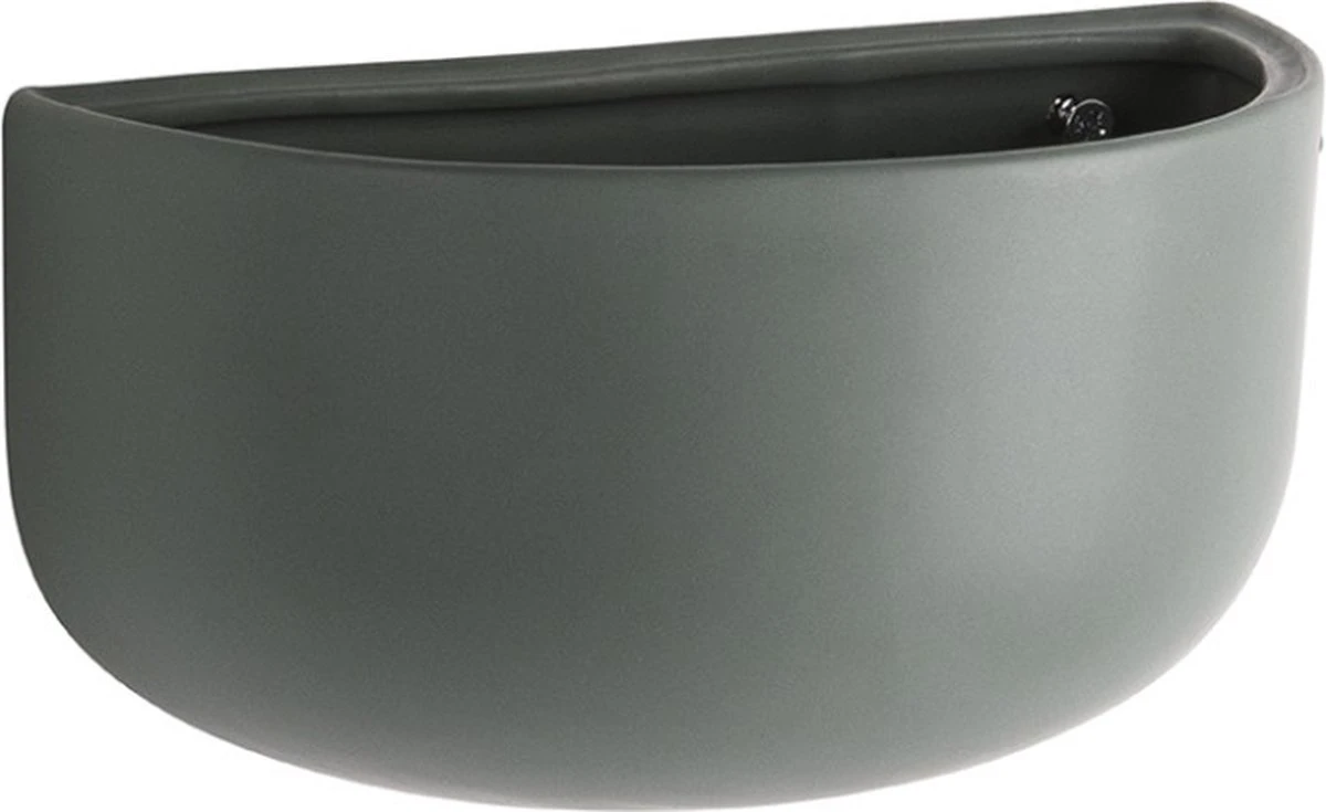 Pt Wand Bloempot Oval Wide - Green - Afbeelding 3