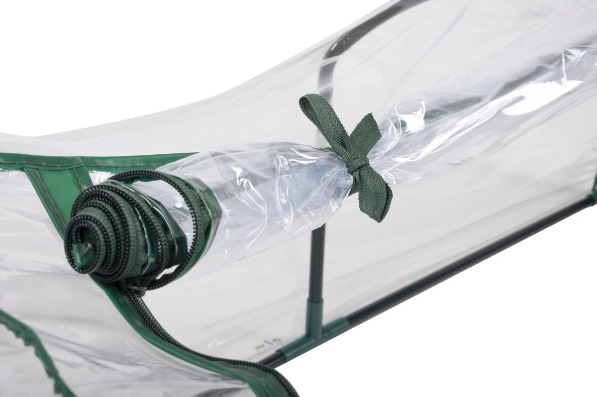 Kinzo Garden Broeikas - Tunnelkas - Met Rits - Staal - 130x60x50cm - Afbeelding 4