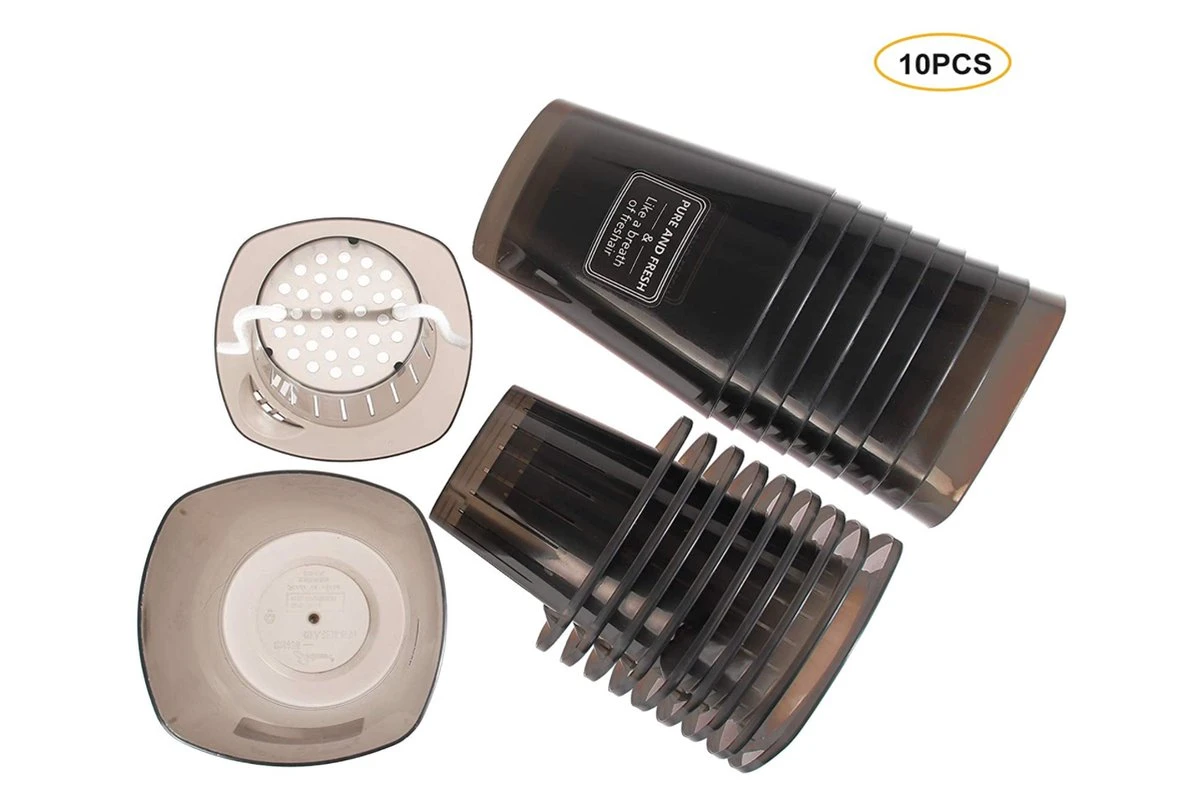 Merkloos Kruidenpot Waterreservoir Verse Kruiden Plantenpot Met Watergeefsysteem Voor Vensterbank Keuken Kruidentuin Binnen Set Van 10 Stuks Zwart - Afbeelding 6