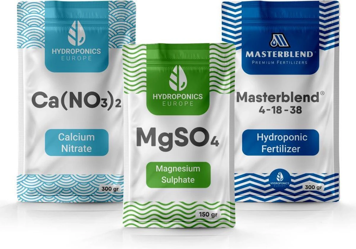 Masterblend 4-18-38 Hydroponic Plantenvoeding Kit | Voeding Voor Hydrocultuur 0.75 KG