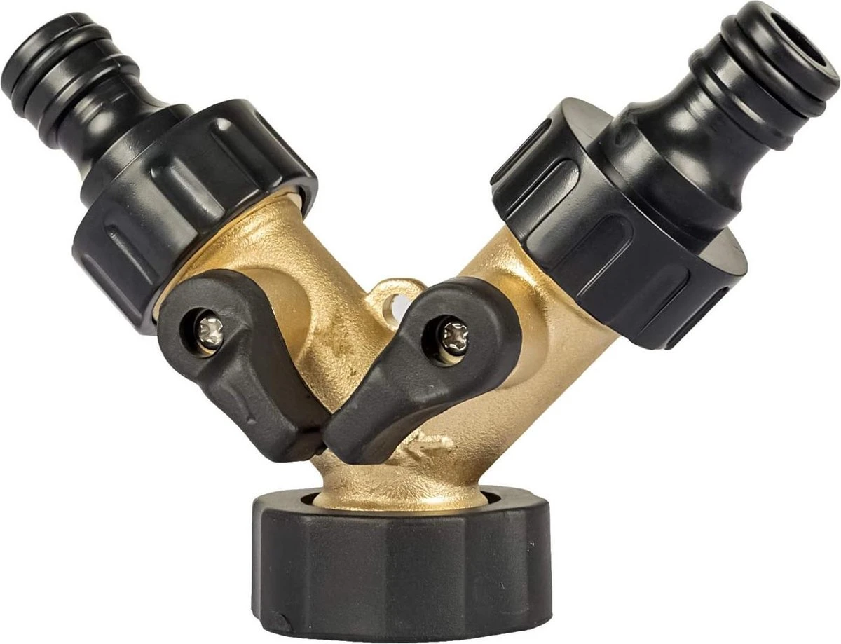 Sens Design Waterverdeler 2-weg – Messing – Past Op Europese Kranen - Afbeelding 6