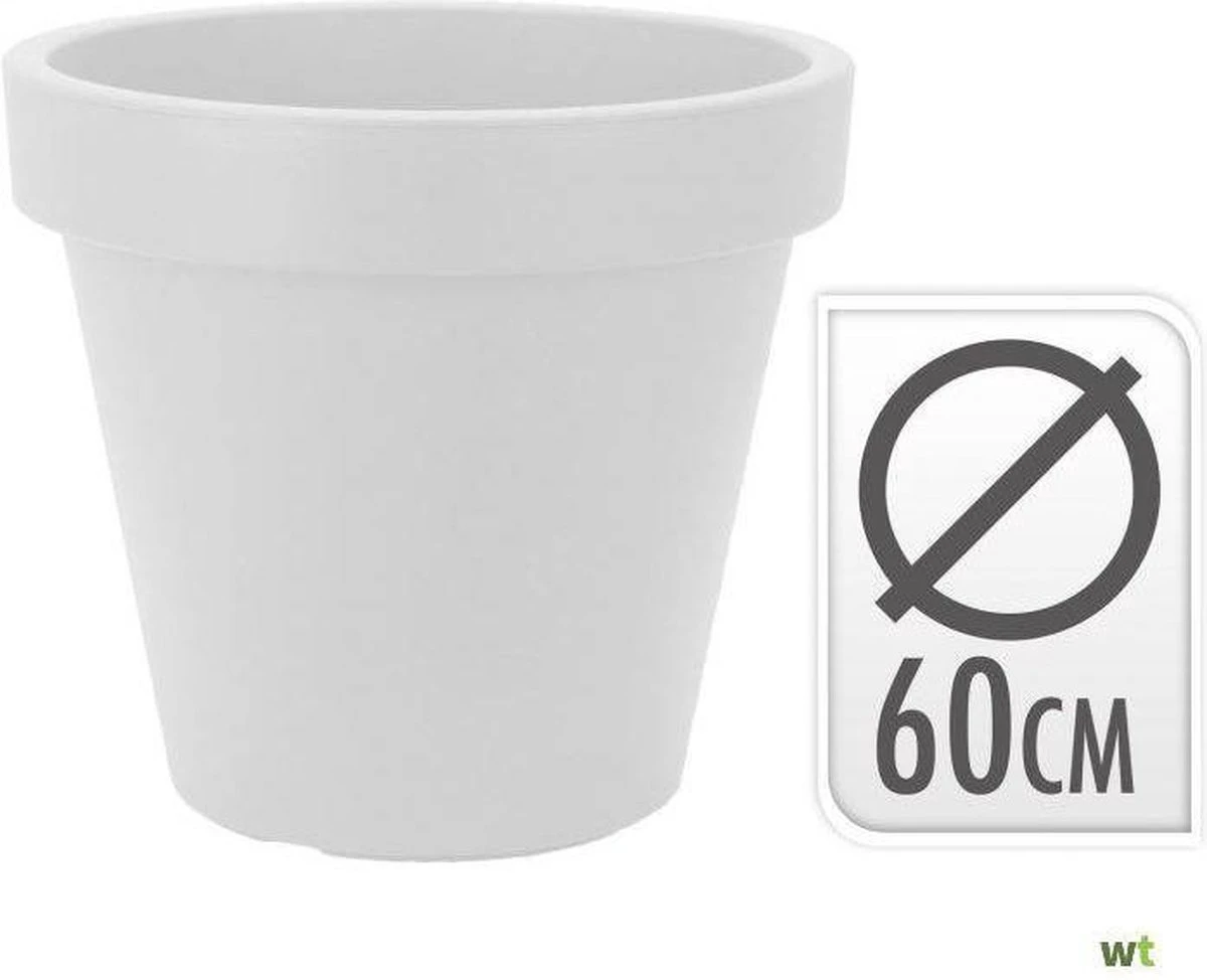 Relaxwonen - Bloempot Rond 60 X 52 Cm Wit - Afbeelding 5