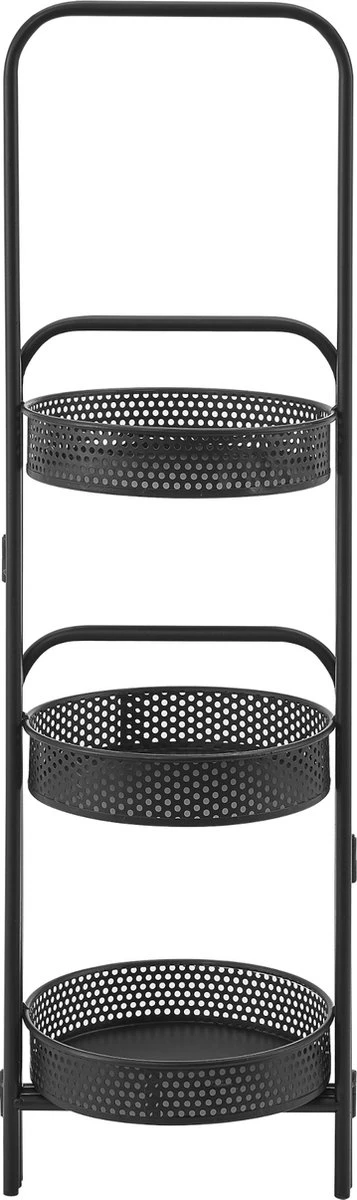 Plantenstandaard Vrasene Metaal 75x68x20 Cm Zwart - Afbeelding 5