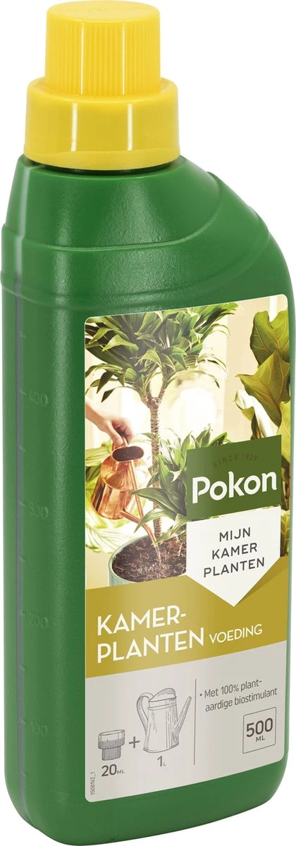 Pokon Kamerplanten Voeding - 500ml - Plantenvoeding - 20ml Per 1L Water - Afbeelding 2