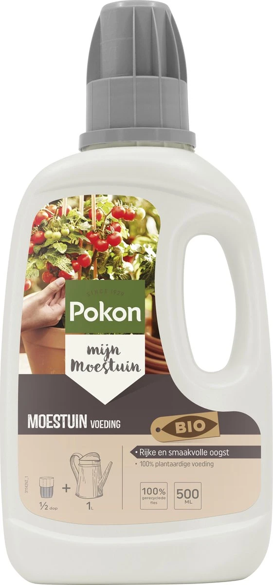 Pokon Bio Moestuinvoeding - 500ml - Plantenvoeding - 14ml Per 1l Water