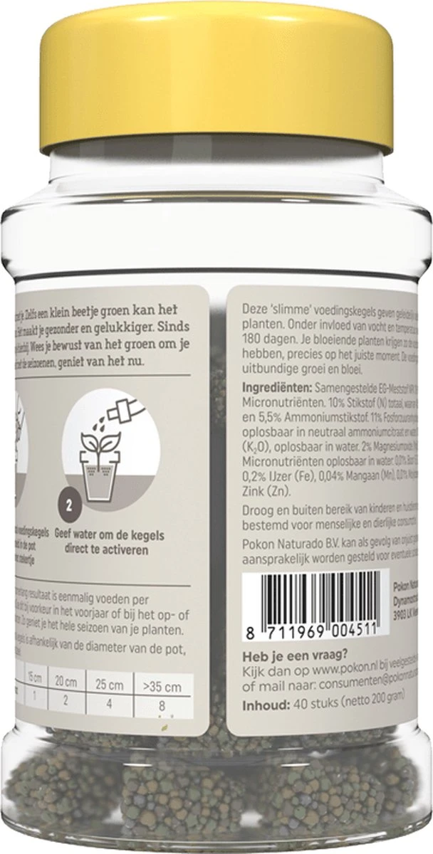 Pokon Voedingskegels Voor Terras- & Balkonplanten - 40 Stuks - 180 Dagen Voeding - Plantenvoeding - Afbeelding 5